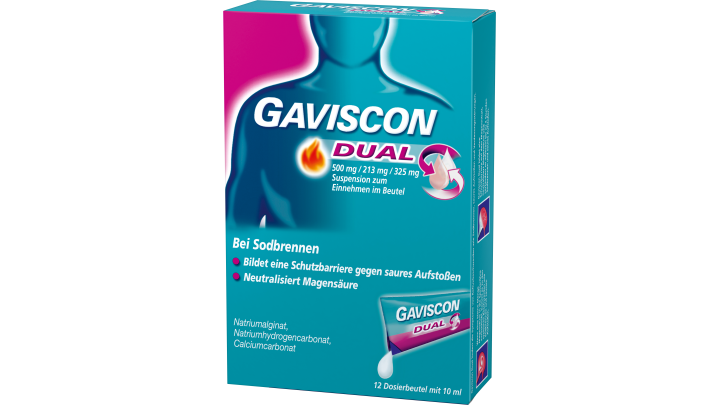 Gaviscon Dual 500 mg / 213 mg / 325 mg