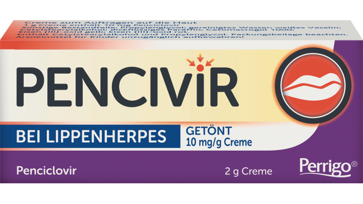 Pencivir bei Lippenherpes getönt 10 mg/g